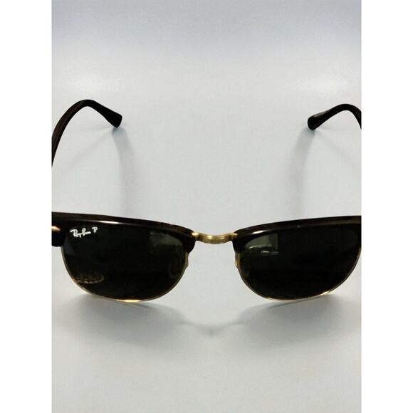 RAY BAN POLARIZED CLUBMASTER SUNGLASSES (49[]21mm) RB3016, 901/58, BLACK/GOLD - Picture 4 of 13